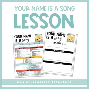 Preview of Your Name Is A Song Activity | Lesson Plan | Free!