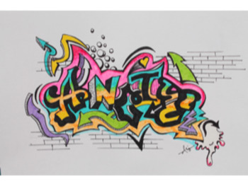 Name Graffiti Worksheets Teaching Resources Teachers Pay Teachers