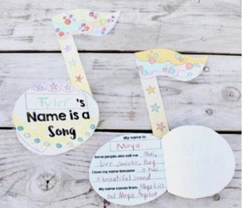 Preview of Your Name is a Song Read Aloud Inclusive Craft, SEL Activity ELA Literacy Center