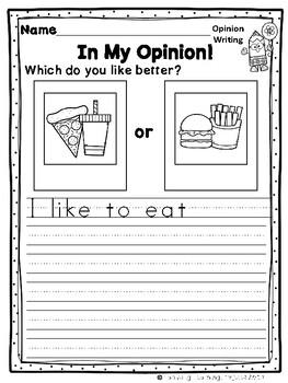 Your Opinion Matters - Opinion Writing Activities {Ladybug Learning ...