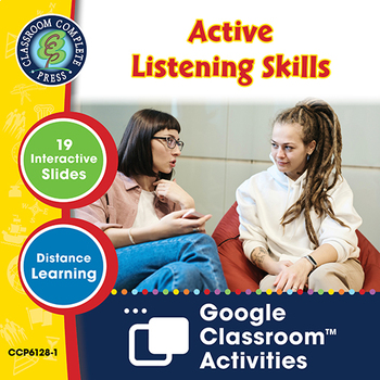 Preview of Active Listening Skills - Google Slides (SPED) Gr. 6-12+