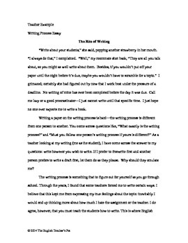 Process and procedure essay example