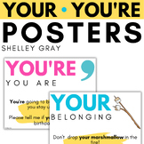 Your You're Homophone Posters | includes student notebook 