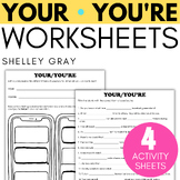 Your You're Homophone Worksheets