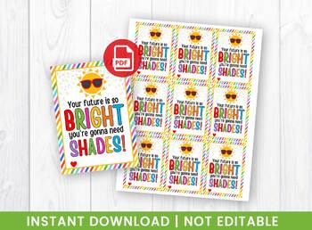 Preview of Your future is so bright, you're gonna need shades Gift Tags for Kids