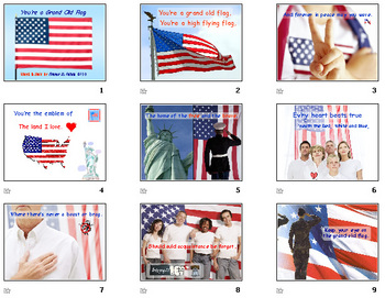 Preview of You're a Grand Old Flag - powerpoint