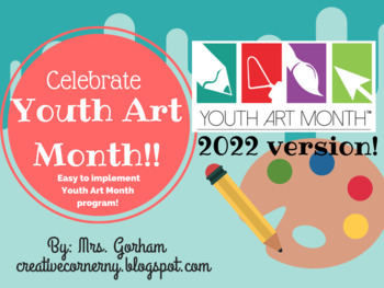 Preview of Youth Art Month Ideas and Activities -Editable