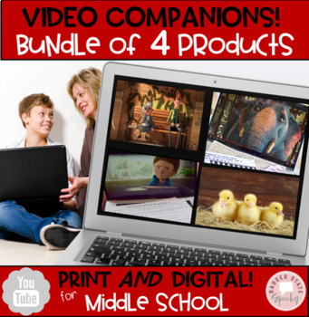 Preview of Youtube Video Companions Bundle Middle School Speech Therapy