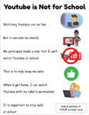 Youtube is not for school-Social Story EDITABLE