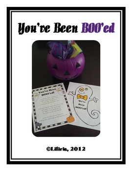 Preview of You've Been BOO'ed!  A Fun Halloween Activity