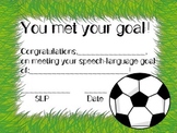 You've Met Your Speech Goal! Certificate