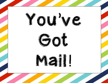 Youve Got Mail Sign Worksheets Teaching Resources Tpt