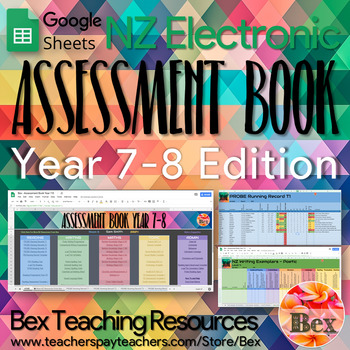 Preview of Yr 7-8 Google Sheets Assessment Book (New Zealand Version)