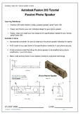 Yr 7 or Yr 8 Technology - Model a passive IPhone speaker -