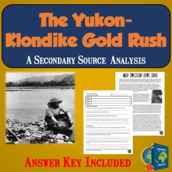 Preview of Yukon Gold Rush Reading Worksheet