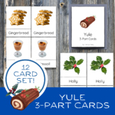 Yule Winter Solstice Montessori Vocabulary 3 Part Cards fo