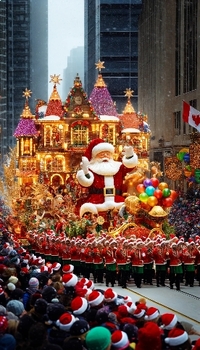 Preview of Yuletide Joy: Santa Claus Parade Poster