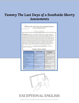 Preview of Yummy The Last Days of a Southside Shorty Assessment Pack