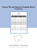 Yummy The Last Days of a Southside Shorty Vocabulary Notebook