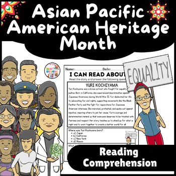 Preview of Yuri Kochiyama Reading Comprehension / Asian Pacific American Heritage Month