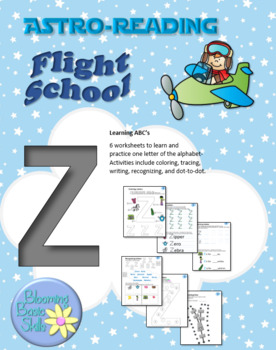 z alphabet letter z abc flight school vocabulary phonics worksheets