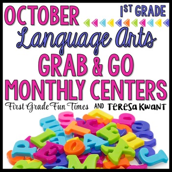 Preview of Fall Activities Literacy Centers October Grab & Go