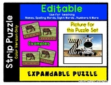 Z Zebra - Expandable & Editable Strip Puzzle w/ Multiple O
