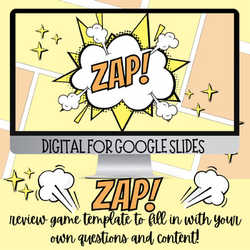 Preview of ZAP! Game Template - Review Game Slides - EDITABLE