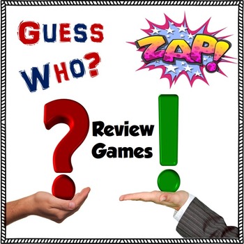 Zap and Guess Who Review Games for Any Subject by ELA Seminar Gal