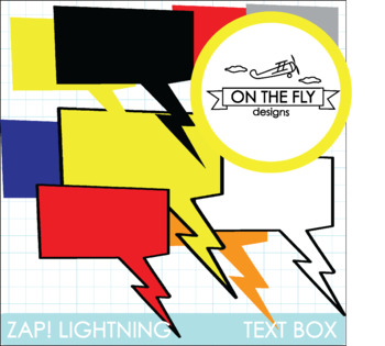 ZAP! Lightning Text Box by Stella Claire Creations | TPT