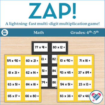 Preview of Multiplication Game Two Digit Multiplication