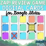 ZAP! Review Game Digital Cards for Google Slides