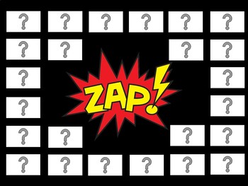 Preview of ZAP! Review Game Template