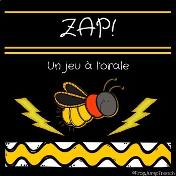 Preview of ZAP! Un jeu a l'orale pour la rentree // ZAP! Get to know you game FREEBIE