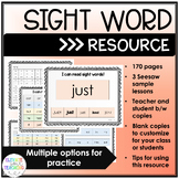 Sight Word Resource | Practice Worksheets and Flashcards