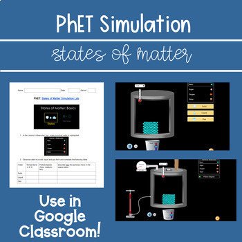 Preview of ZERO PREP - PhET States of Matter Simulation Guide