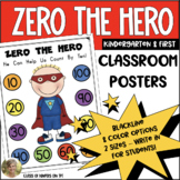 ZERO the HERO Poster {Student Math Helper} Count by 10s for Kindergarten