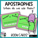 FREE Apostrophe Use Boom Cards | Possessive Nouns and Cont