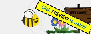 Preview of ZING Banners! Animated TpT Banner: Buzzing Bee! {Animated Quote Box}