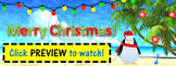 ZING Banners! Animated TpT Banner: Merry Christmas! {Anima