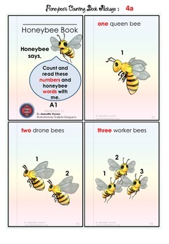Preview of HONEY BEE PACKAGE: ZIP: EDUCATIONAL BOOK, VIDEOS, PHONICS, HANDWRITING, COLORING