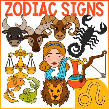 ZODIAC CLIP ART by The Magical Gallery | TPT