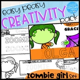 ZOMBIE GIRL SET - Easy Peasy Halloween Creativity Pack - P