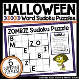 ZOMBIE Halloween Sudoku Word Puzzles