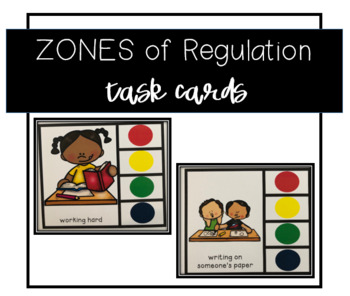 Preview of ZONES Behavior Task Cards