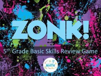 Preview of ZONK! 5th Grade Common Core Math Test Prep - Interactive Powerpoint Review Game