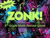 ZONK Review Game BUNDLE for 6th Grade Math!