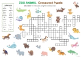 ZOO ANIMAL THEME Crossword Puzzle