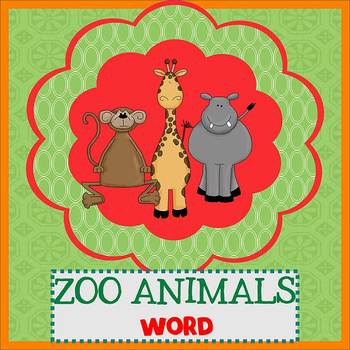 Preview of ZOO ANIMALS SAFARI - Newsletter Template WORD