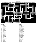 Jumbled ZOO Animals Crossword puzzle and Word Search